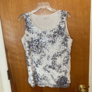 Coldwater Creek Sequined Tank Top